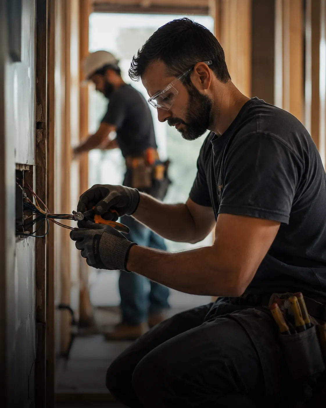 Contractor working on a renovation